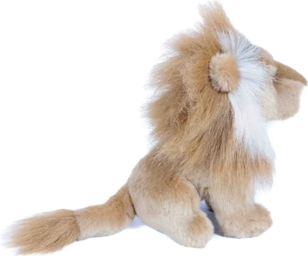 PIA Pluche Knuffeldier Leeuw 18cm - Oranjebruin/Wit