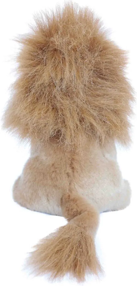 PIA Pluche Knuffeldier Leeuw 18cm - Oranjebruin/Wit