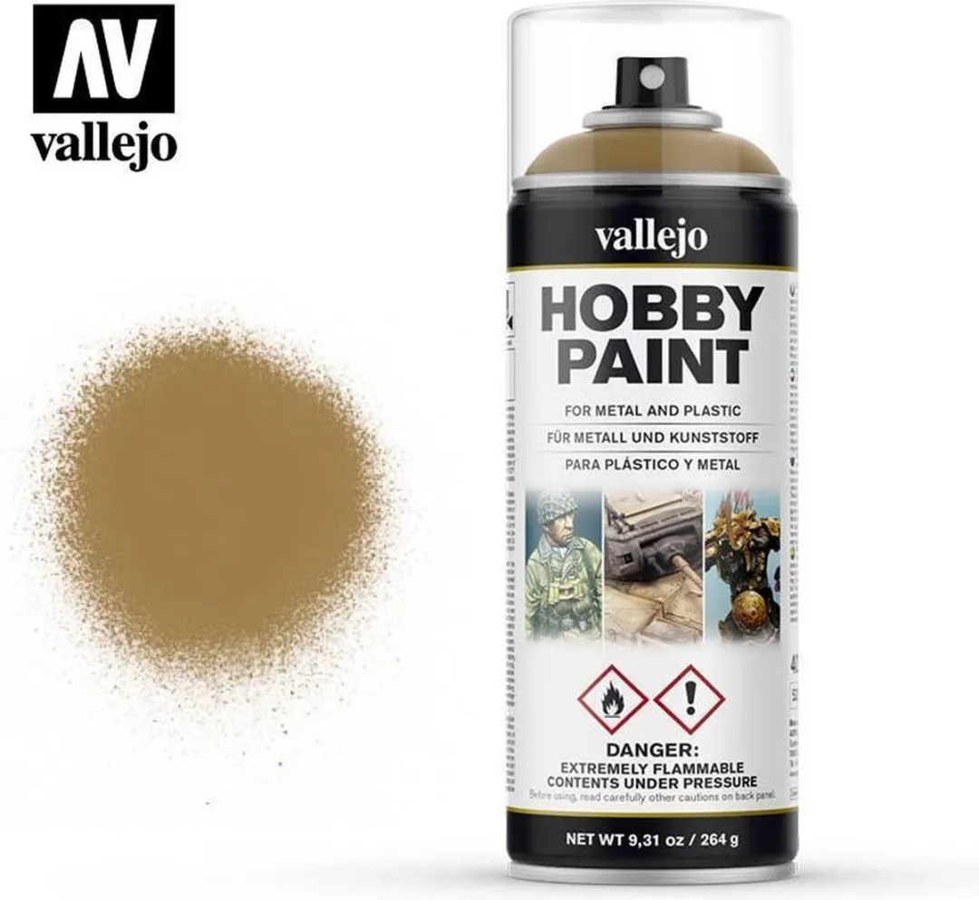 Vallejo Desert Yellow Primer Spray 400ml