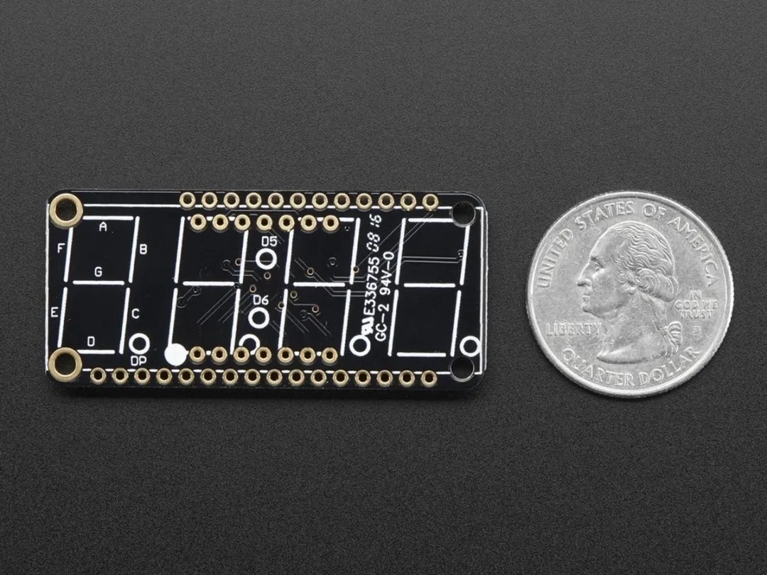Adafruit 3088 4-Digit 7-Segment LED Matrix Display - Meerkleurig