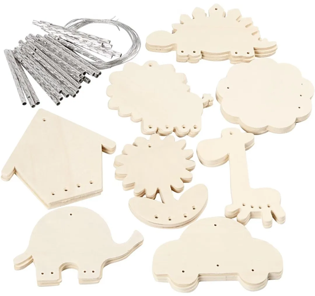 Creativ Company Houten Windgong DIY Knutselpakket - 24 Stuks