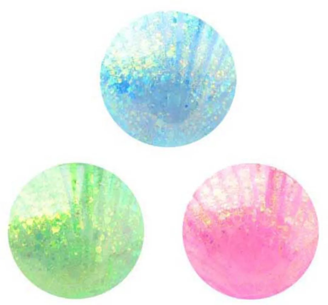 Johntoy Slow Rise Glitter Schelp - Knijpspeeltje Multi kleuren