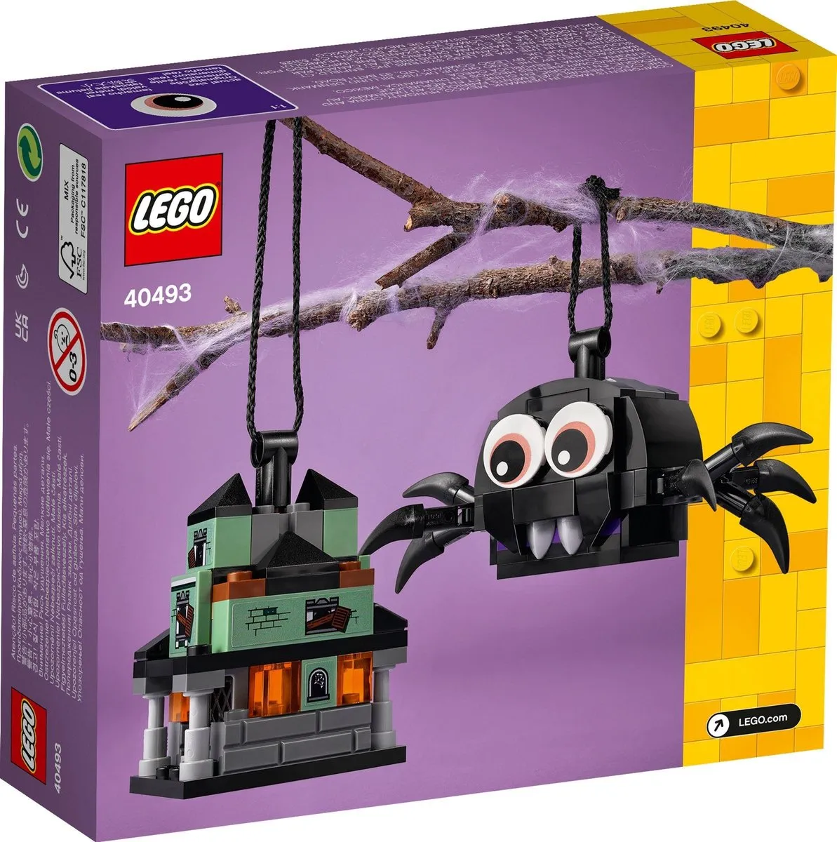 LEGO Spin en Spookhuis 40493 - 132 Stukken - Zwart/Grijs/Groen - afbeelding 3 van 6