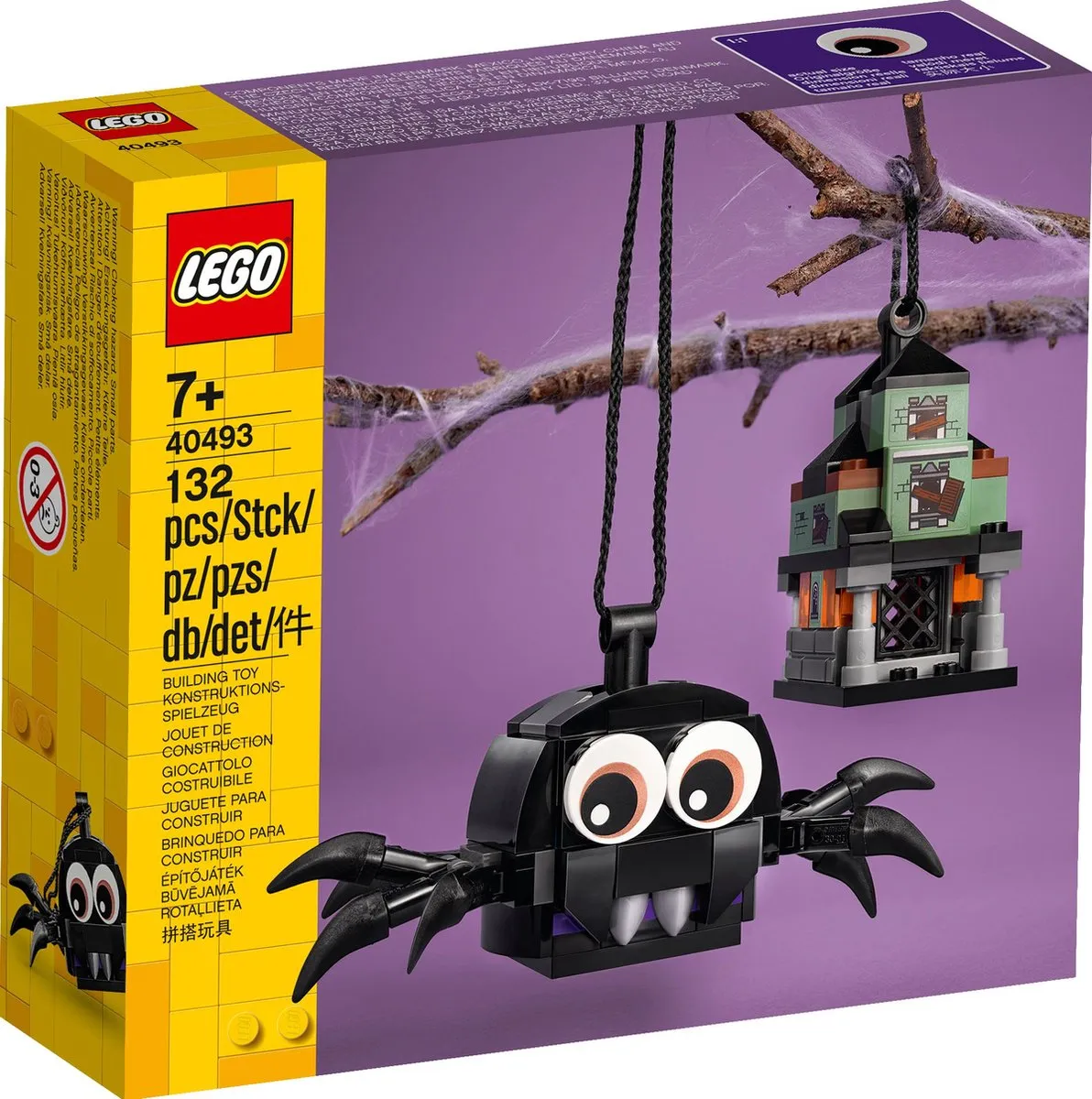 LEGO Spin en Spookhuis 40493 - 132 Stukken - Zwart/Grijs/Groen - afbeelding 5 van 6