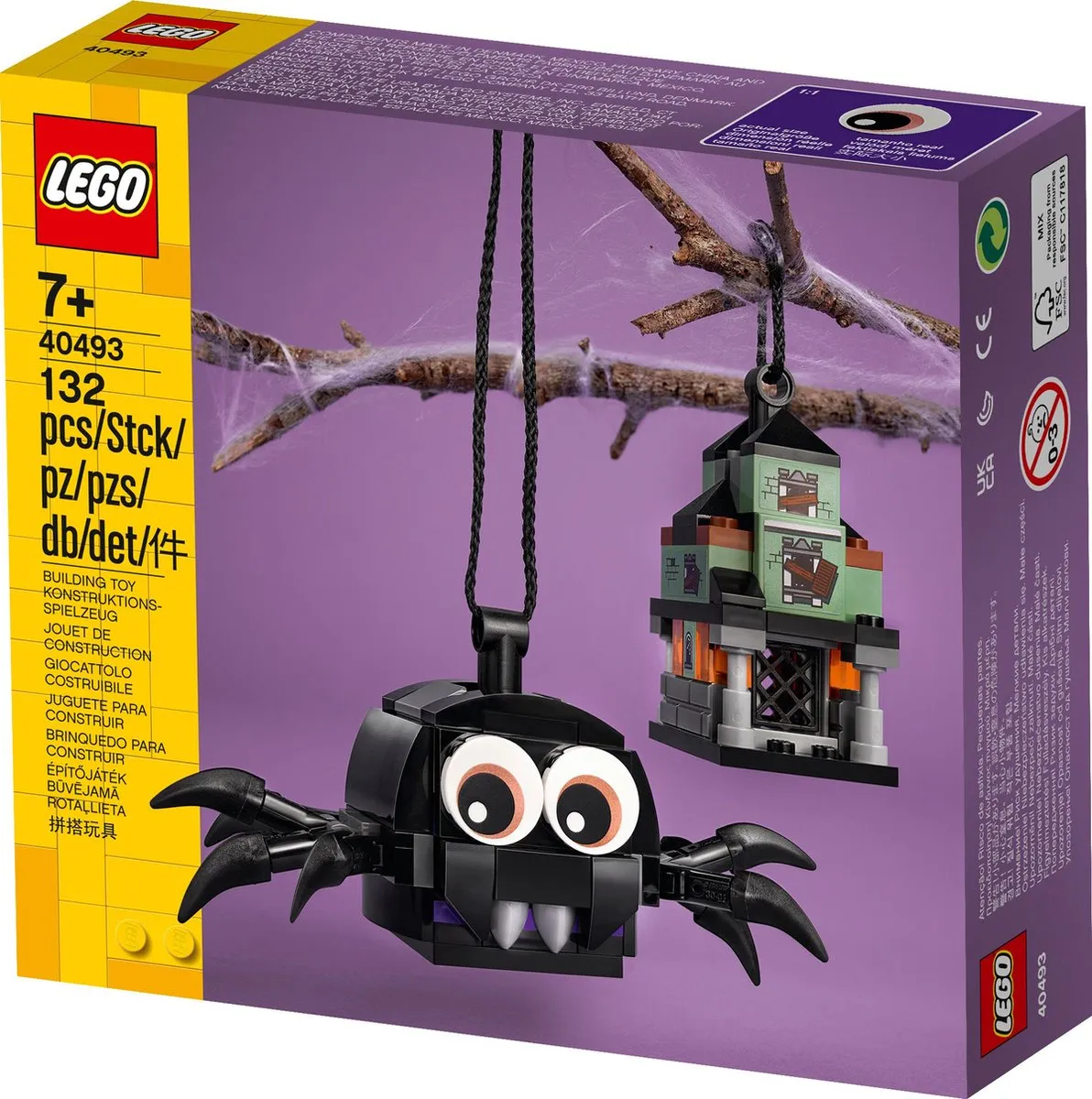 LEGO Spin en Spookhuis 40493 - 132 Stukken - Zwart/Grijs/Groen - afbeelding 6 van 6