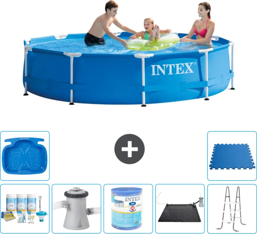 Intex 28200NP-Blauw Rond Frame Zwembad 305cm