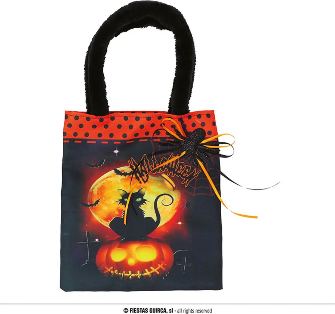 Carnival Toys Fiestas Guirca Tasje Poempoen Kat - 35cm - Multi