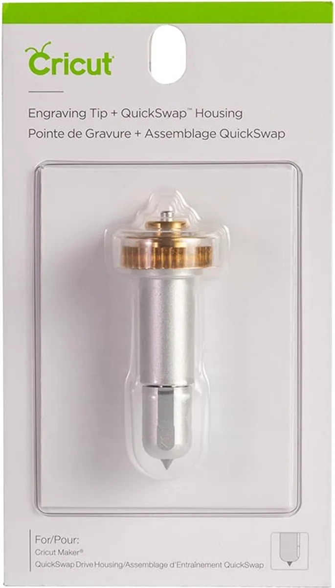 Cricut Maker Graveer Tip + QuickSwap Behuizing