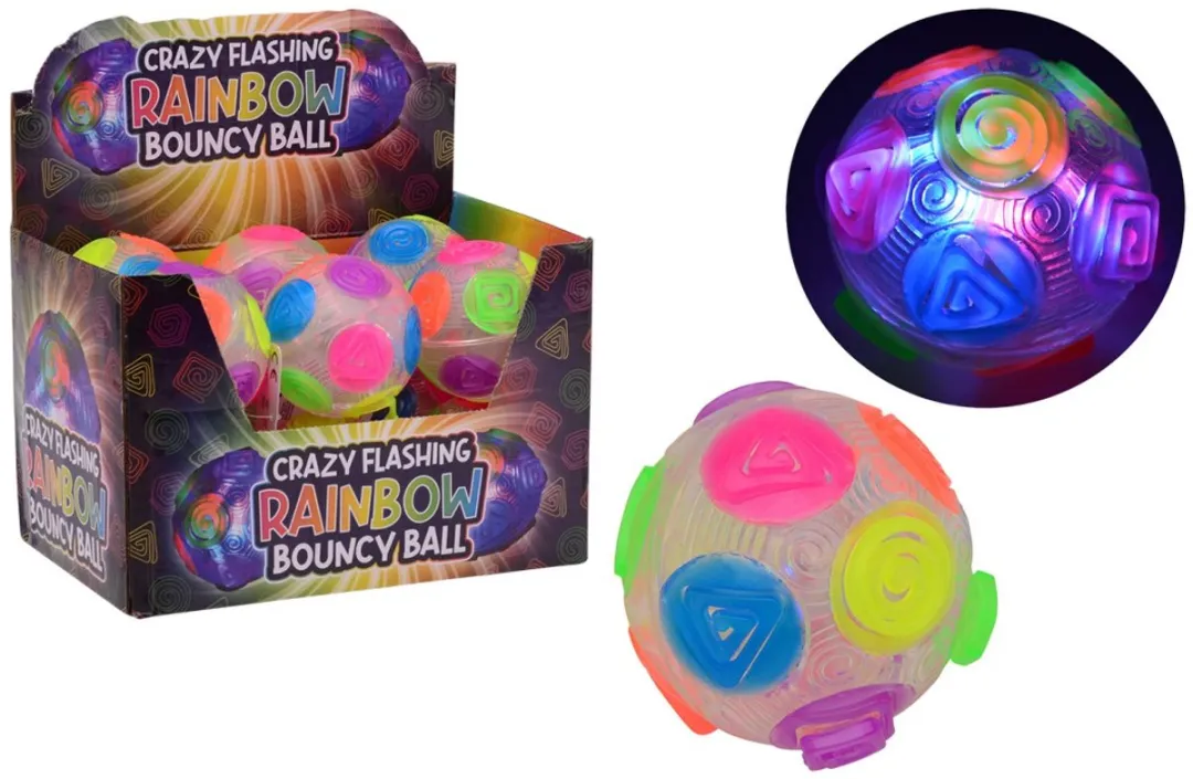 Johntoy Crazy Flitsende Stuiterbal Ø8cm - afbeelding 3 van 4