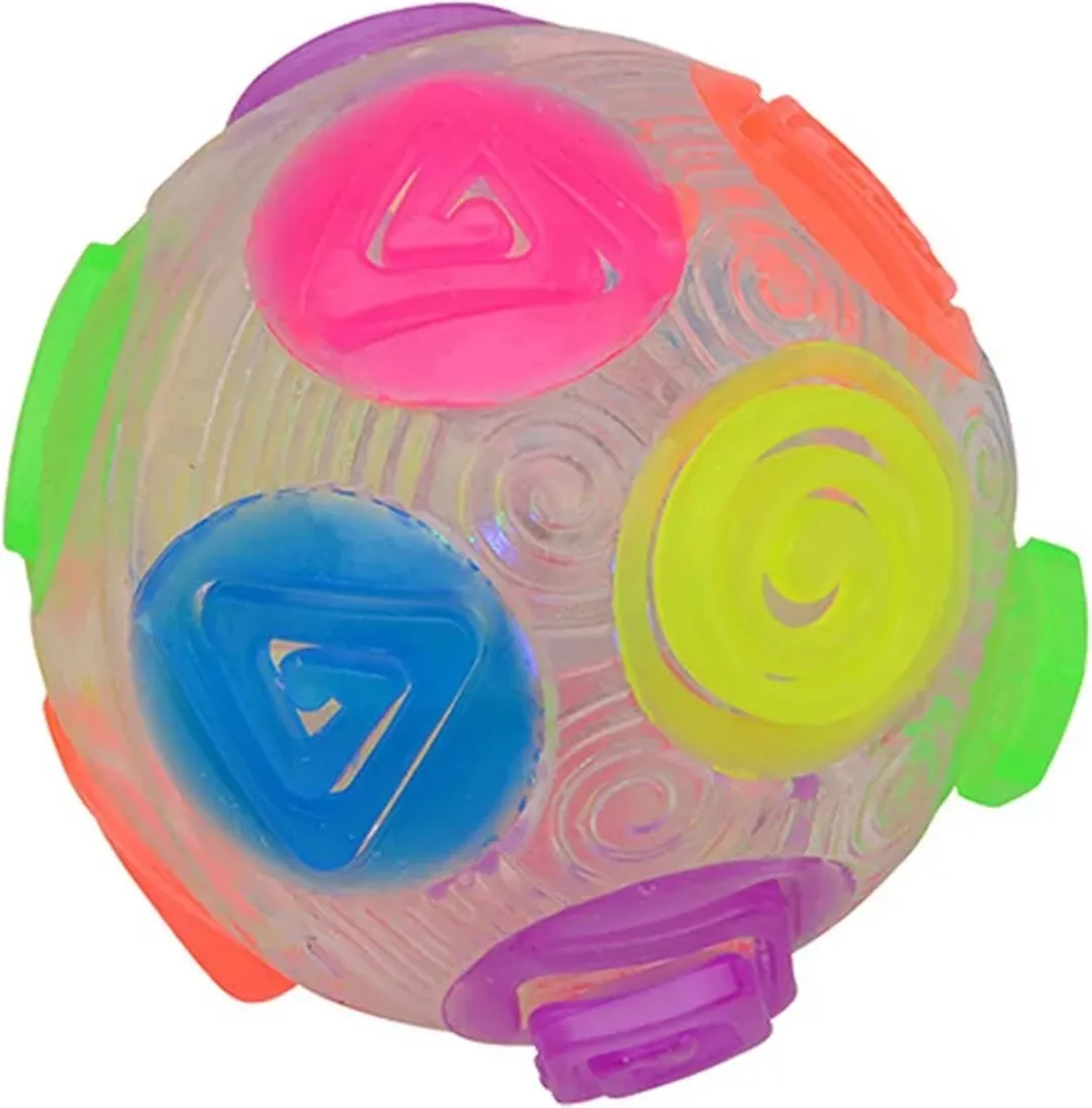 Johntoy Crazy Flitsende Stuiterbal Ø8cm - afbeelding 4 van 4