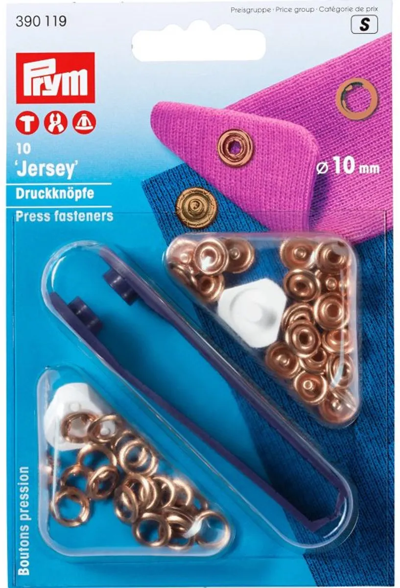 Prym Jersey Drukknopen 10mm Koper