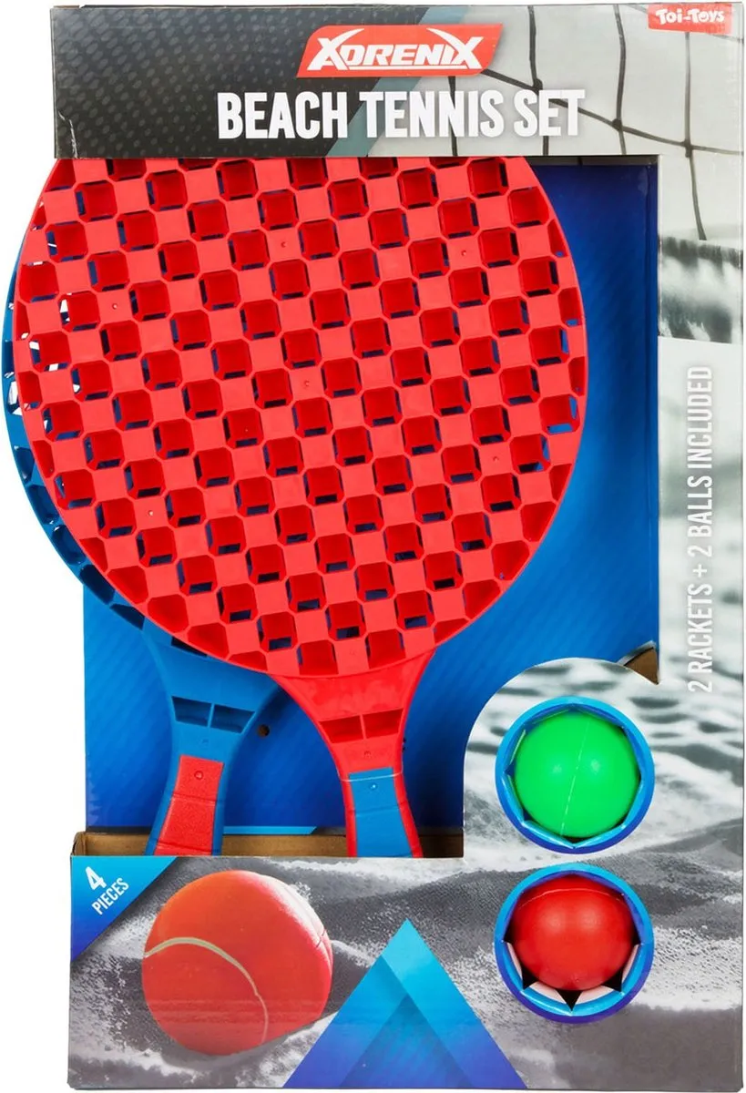 Toi-Toys Adrenix Strand Tennisset 4-delig
