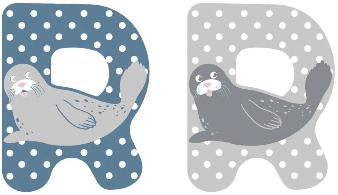 Small Foot Houten Dieren Kinderletter - Multicolor