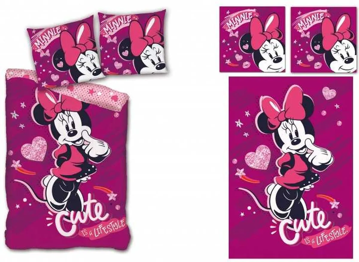 Disney Minnie Mouse Dekbedovertrek 140x200cm