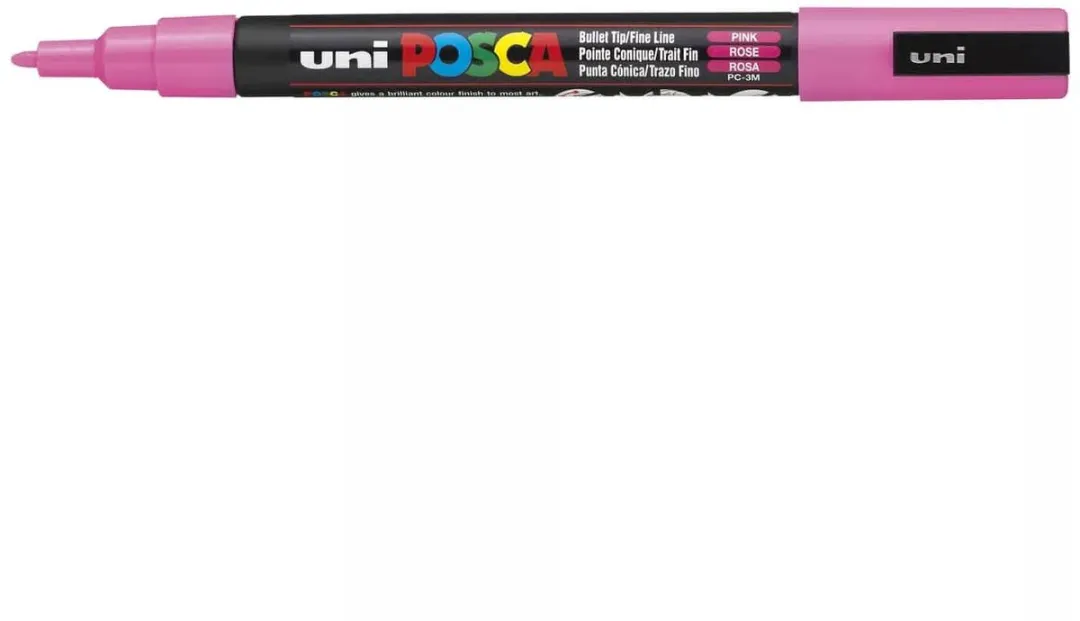 Posca PC-3M Fine Tip Verfstiften - Roze - 6 Stuks