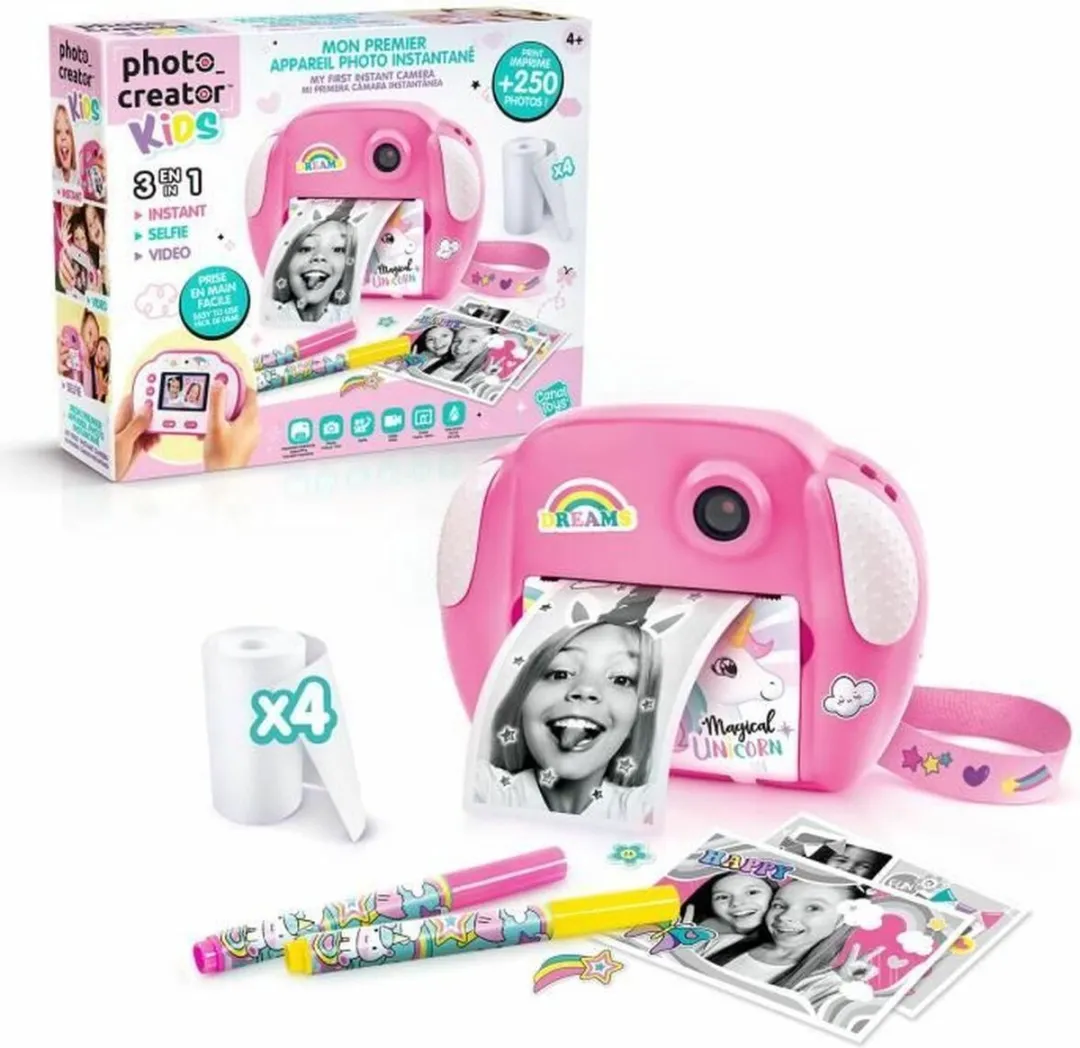 Canal Toys Photo Creator Digitale Camera - 12 Megapixel - Wit/Roze