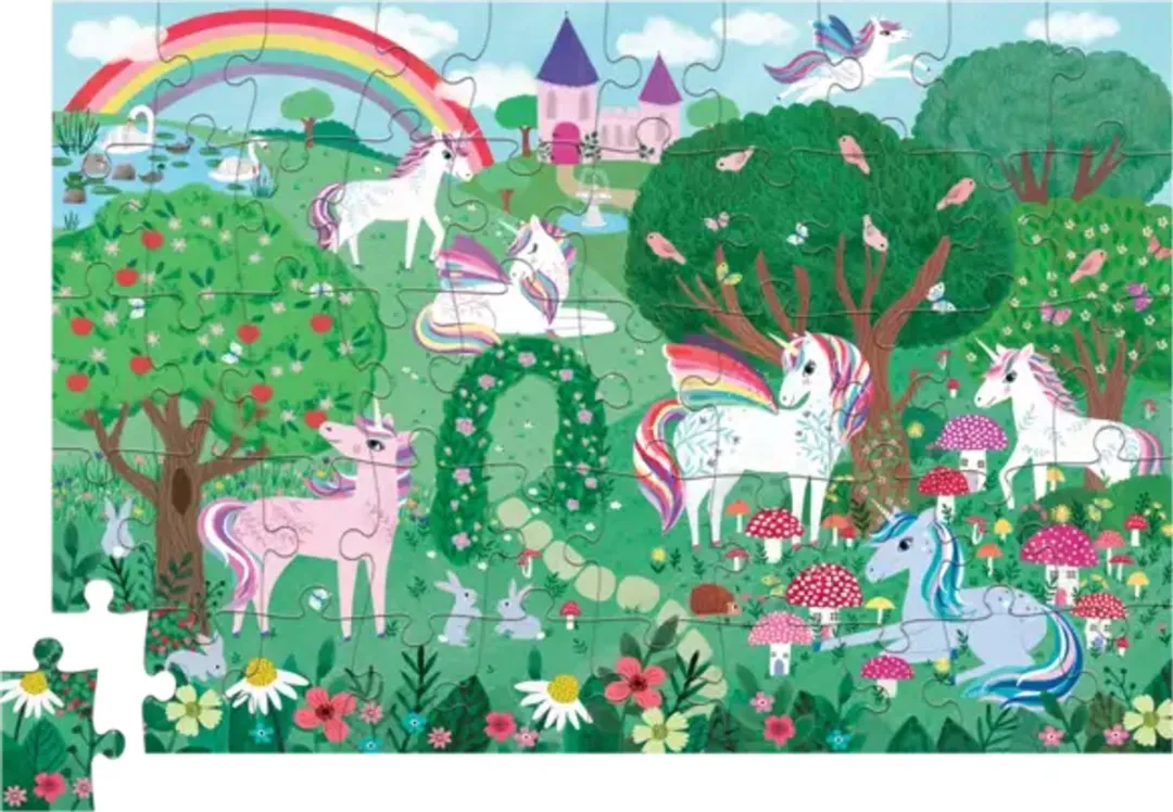 Crocodile Creek Unicorn Holografisch Puzzel 50 Stuks CC78099