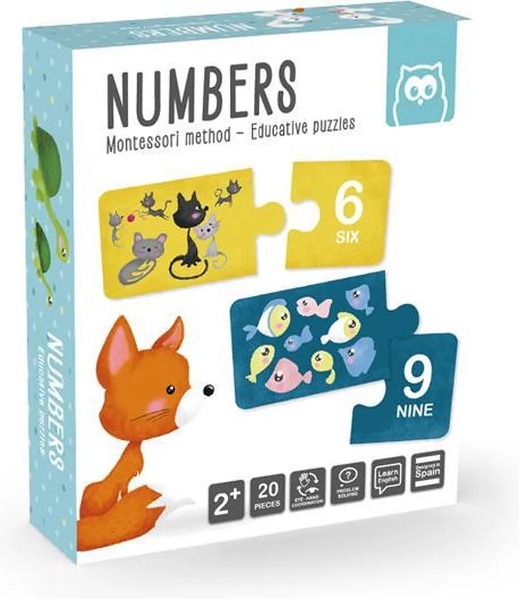 Eurekakids Combi Puzzel Cijfers 1000 Stuks