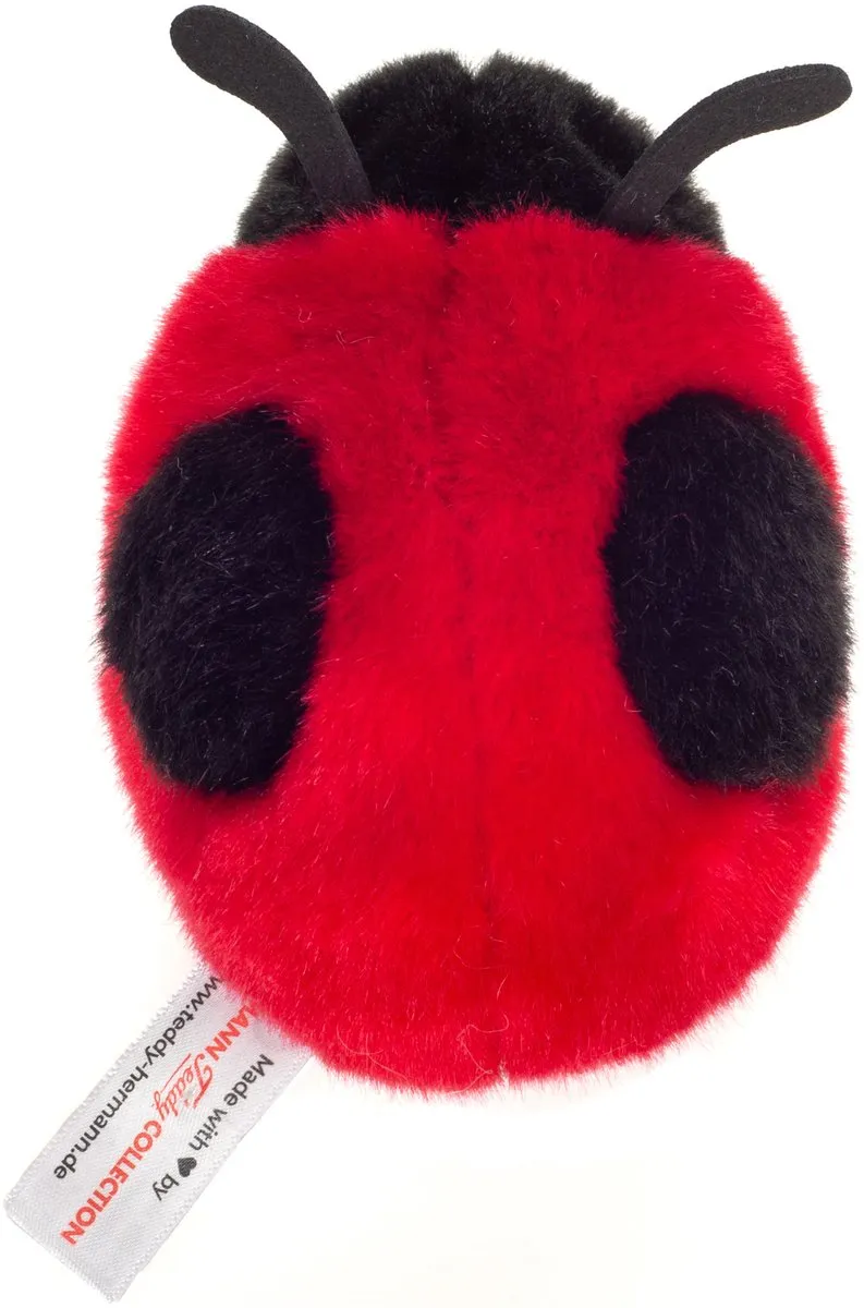 Teddy Hermann Knuffeldier Lieveheersbeestje - 2x - 11cm Rood