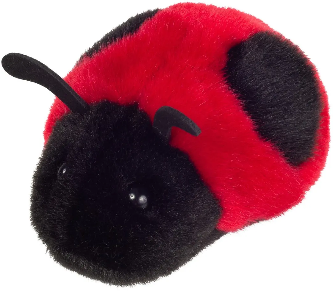 Teddy Hermann Knuffeldier Lieveheersbeestje - 2x - 11cm Rood
