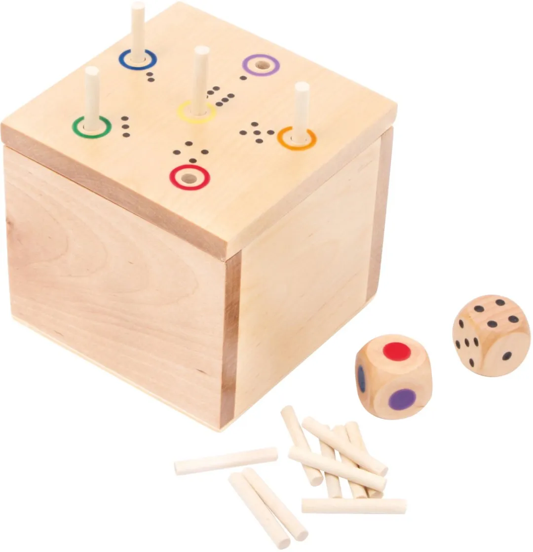 Small Foot Dobbelspel In a Box 6 Out - afbeelding 6 van 6