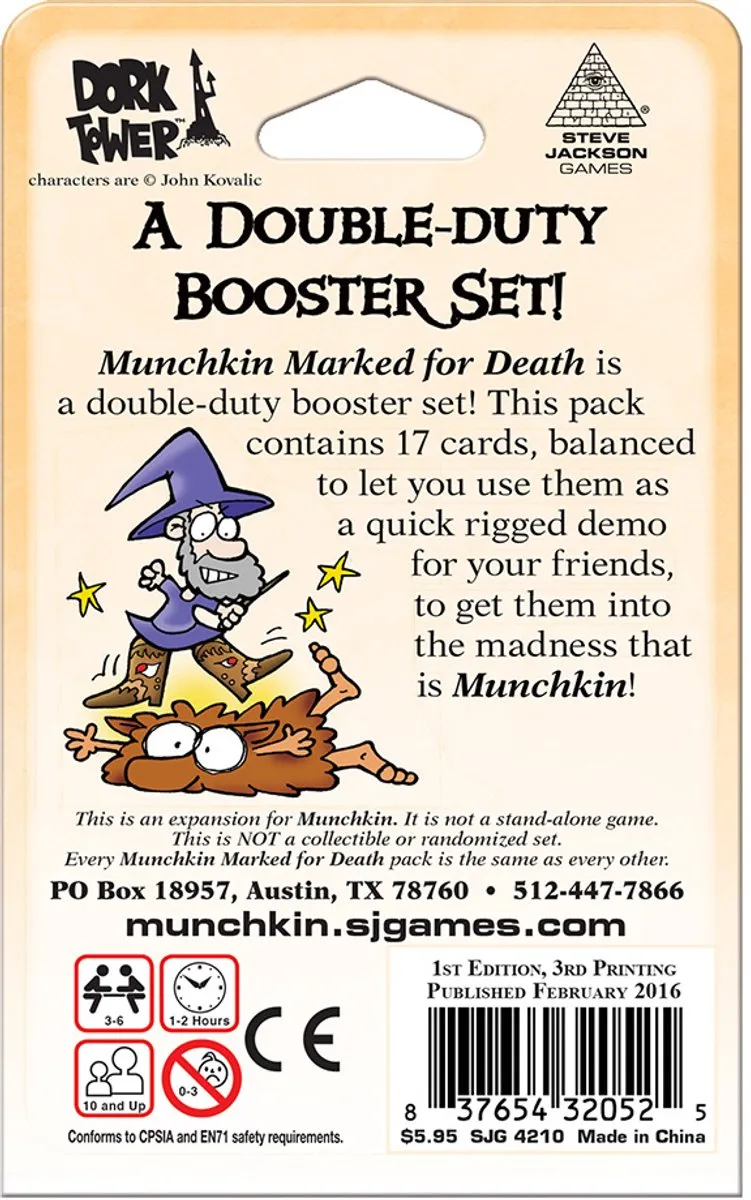 Steve Jackson Games Munchkin Marked For Death Uitbreiding - 3-6 Spelers