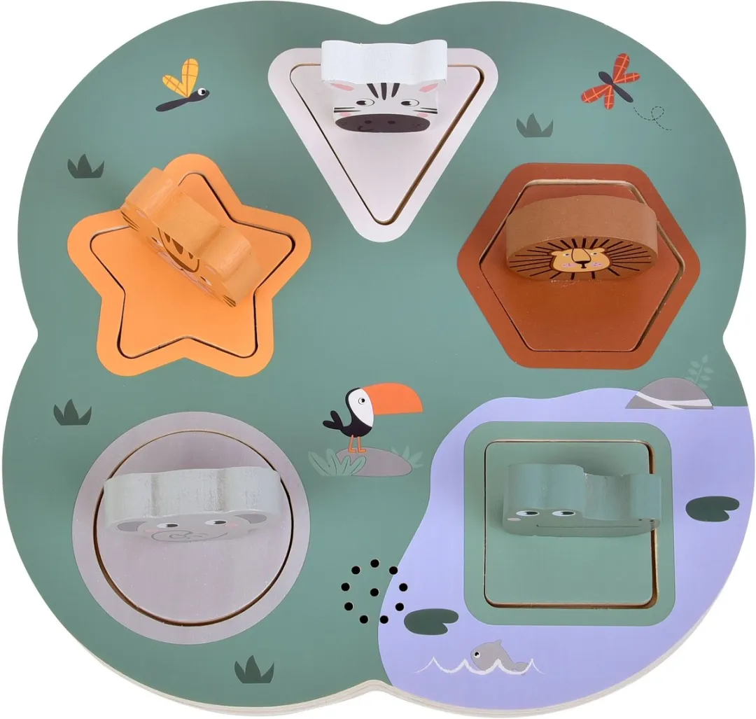 Small Foot 3D Dierengeluiden Puzzel Safari - 3 Stuks - Multi