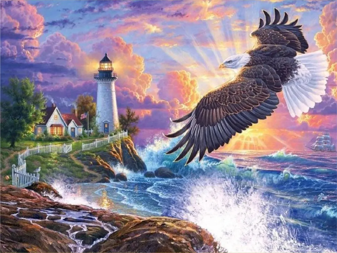 VDTOYS Diamond Painting R056 Vuurtoren