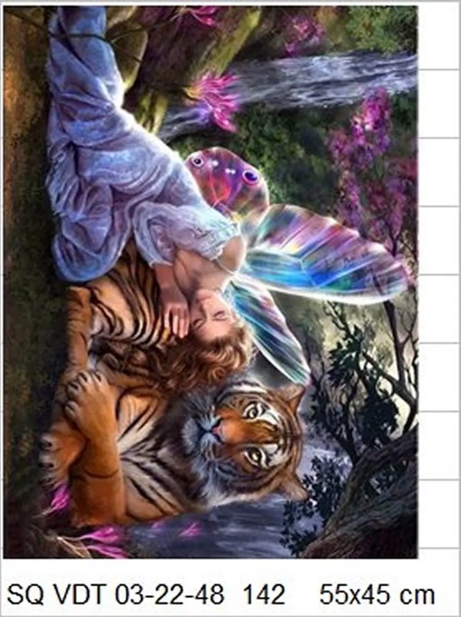 VDTOYS Diamond Painting VDTB142 - Groot formaat 55x45cm - Full Drill - Faiy 3
