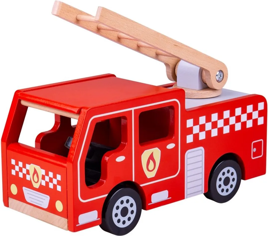 BIGJIGS Auto Brandweer Ladderwagen JT131