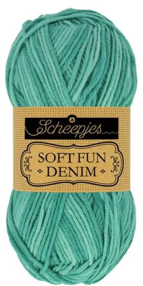 Scheepjes Softfun Denim 517 - 50g - Groen