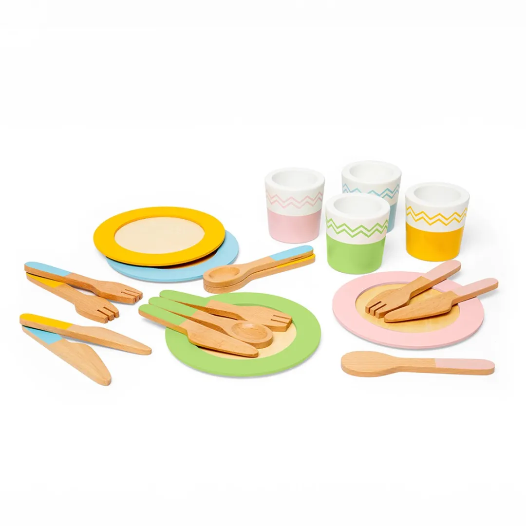 BigJigs Houten Diner Servies Set