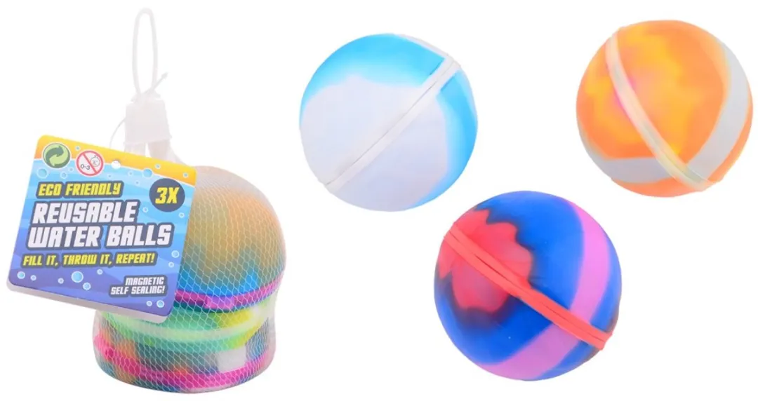 Johntoy Aqua Fun Magnetische Waterballen JT29692 - 3 Stuks Multicolor