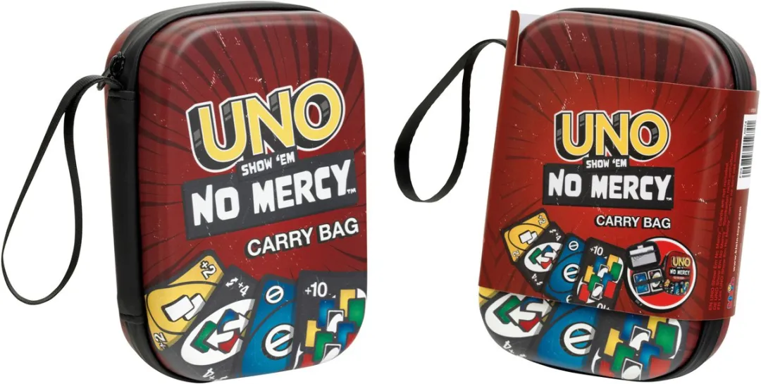Klein Toys UNO Draagtas 'Show them no mercy' - 5974 - Rood/Geel - afbeelding 6 van 6