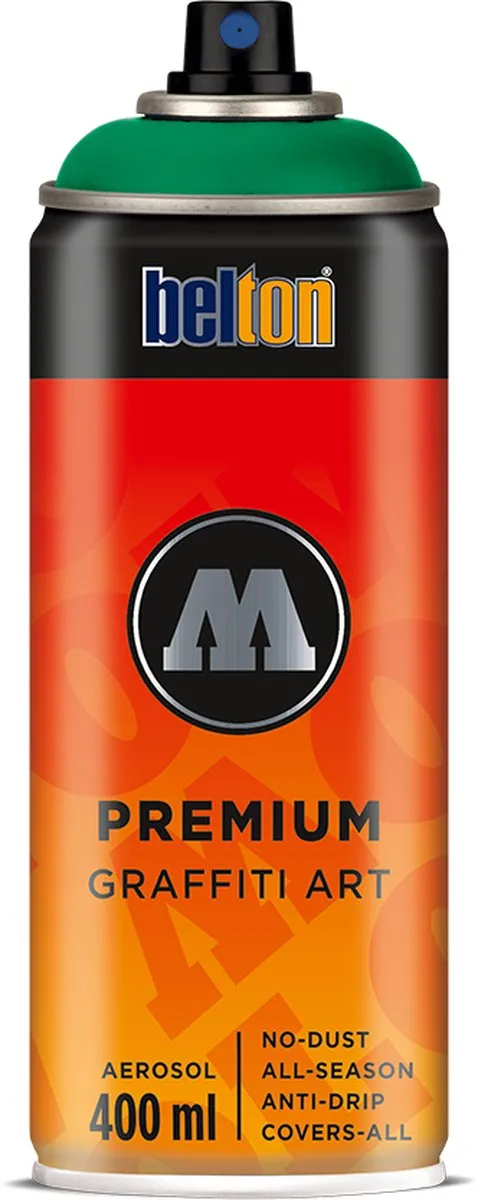 Molotow Belton Premium 400ml Spuitbus - Black Turquoise