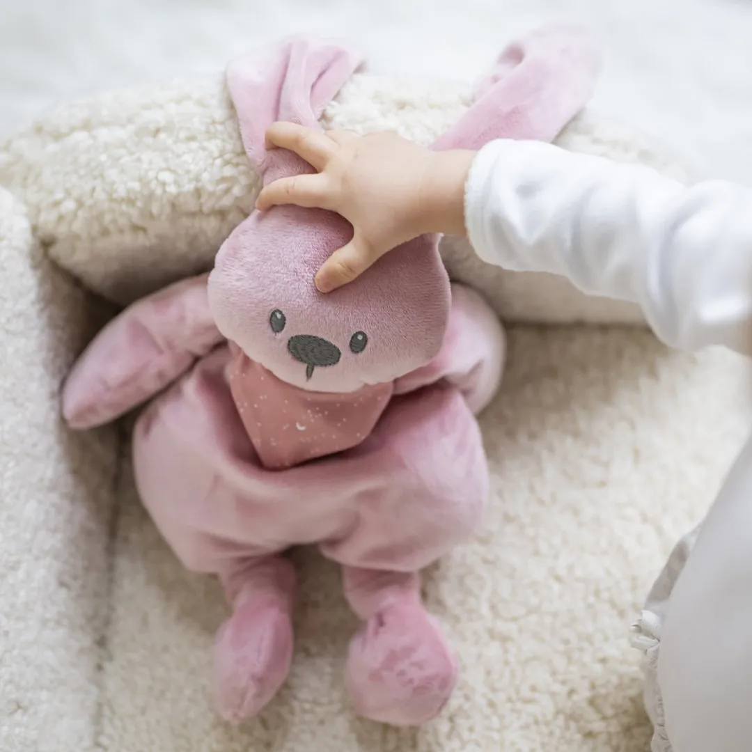 Nattou Lapidou Knuffel Konijn 30cm - Oudroze