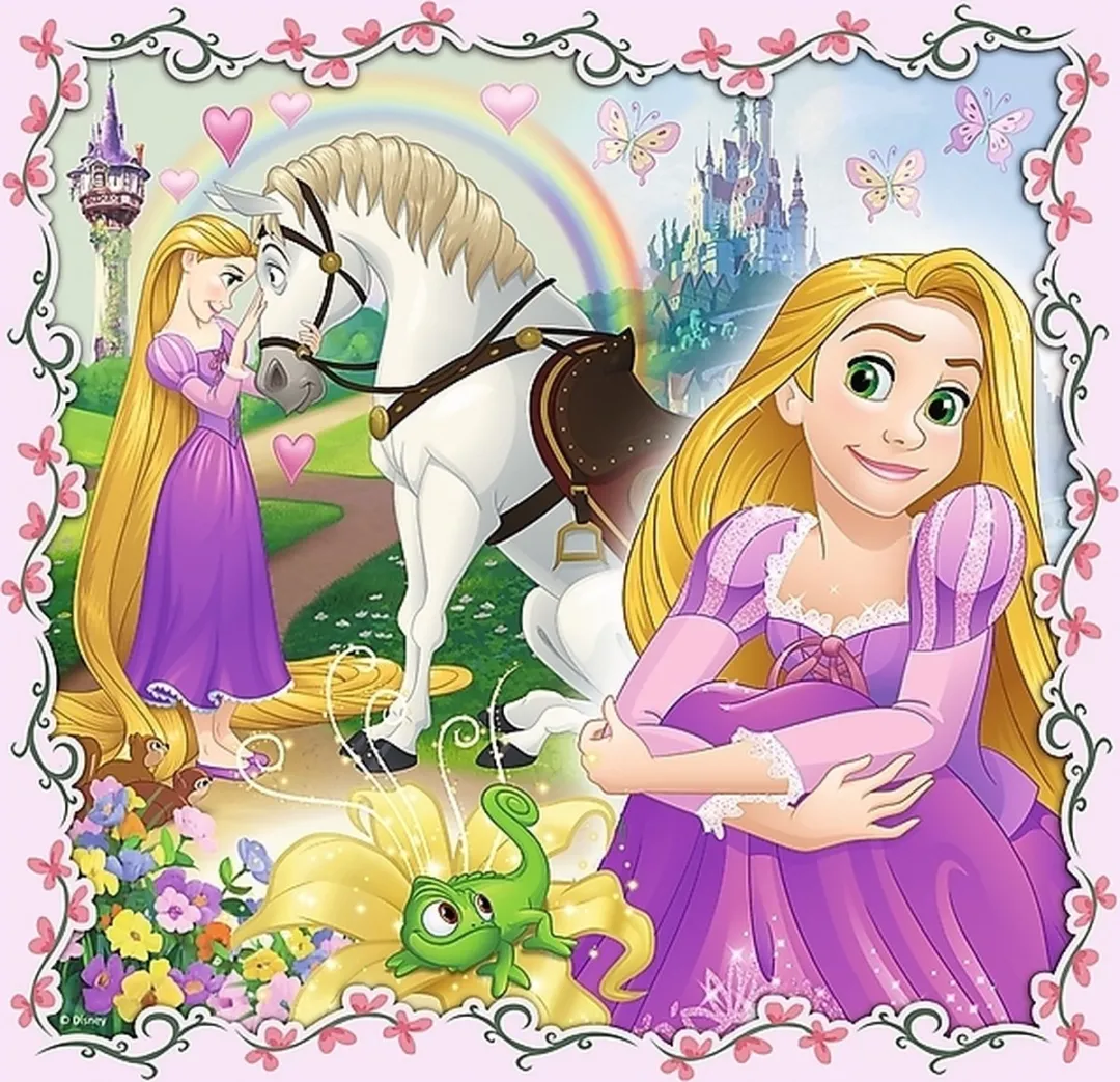 Trefl Princess 3-in-1 Puzzel 106 Stuks - 20/36/50
