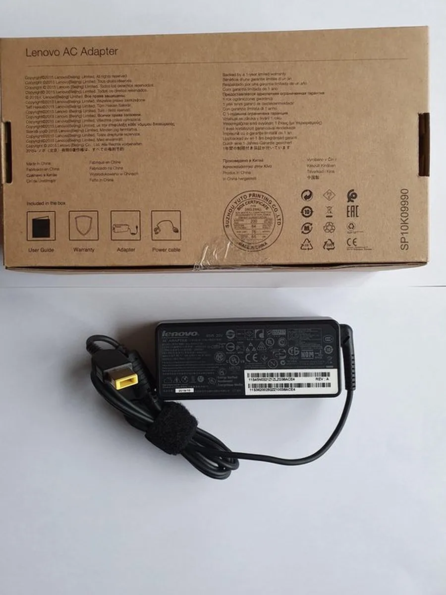Lenovo 45N0497 Netvoeding 65W - USB-C - Zwart