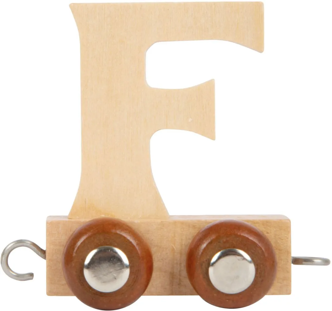 Small Foot Houten Lettertrein F - Naturel