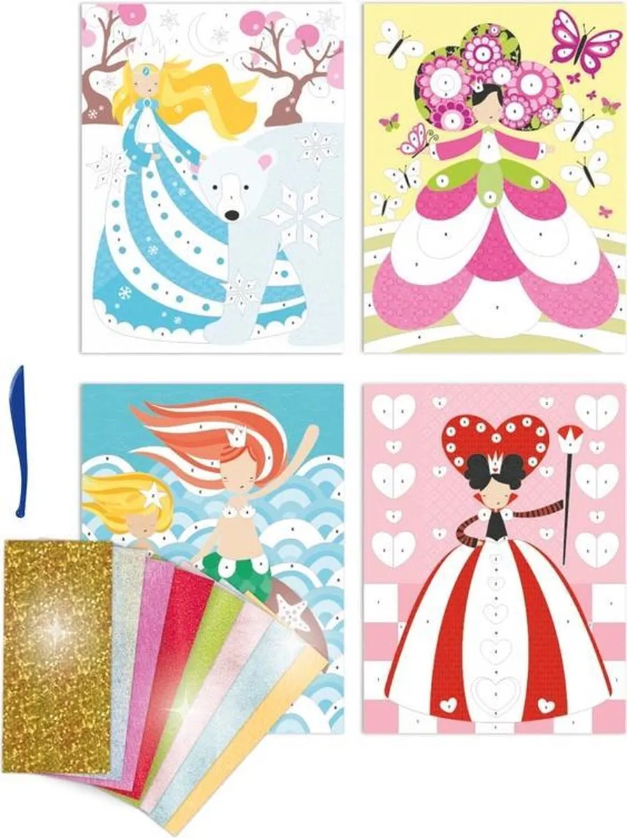 Apli Kids Metallic Transfer Prinsessen - 18 Stuks