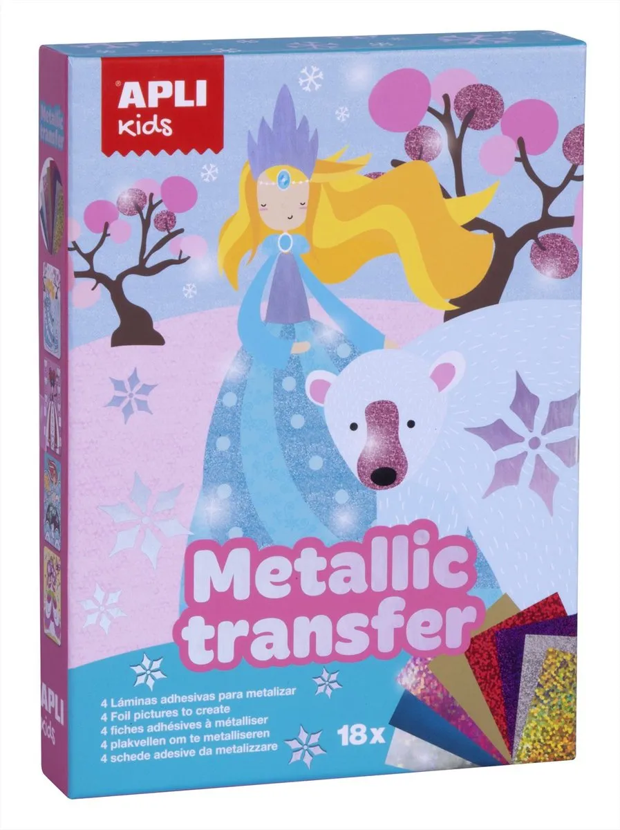 Apli Kids Metallic Transfer Prinsessen - 18 Stuks