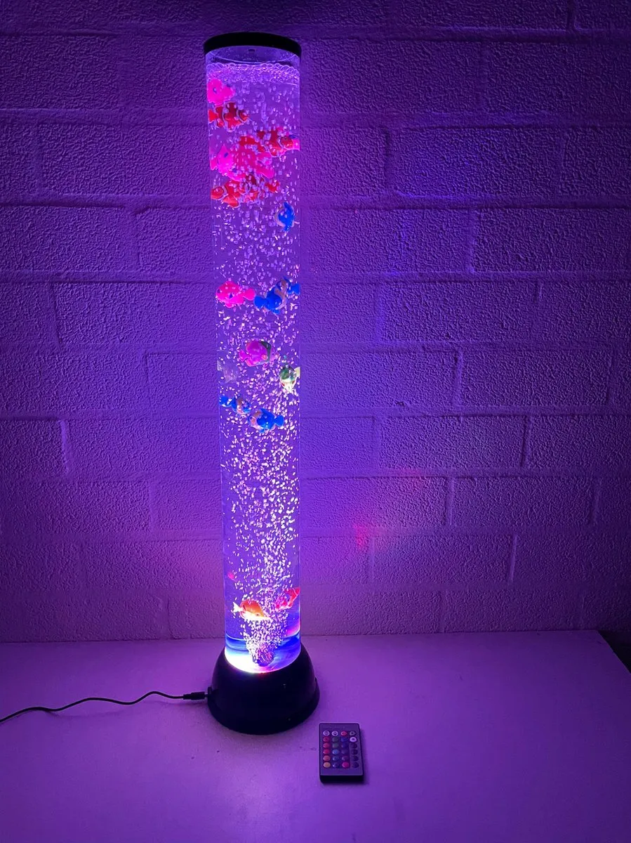 Twinkle Toys Snoezel Waterzuil 80cm - RGB LED - Zwart