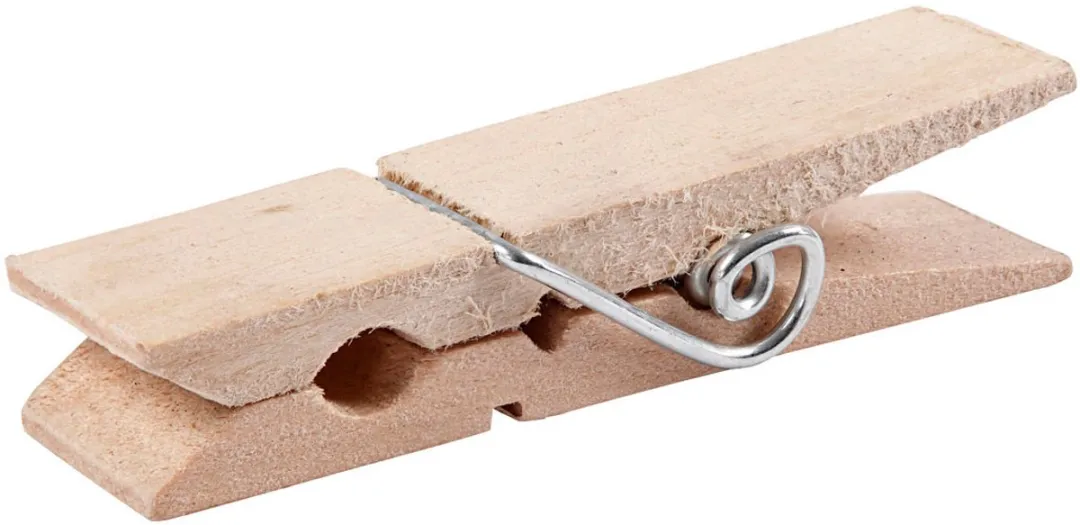 Creativ Company Midi Wasknijpers 10 Stuks - Naturel