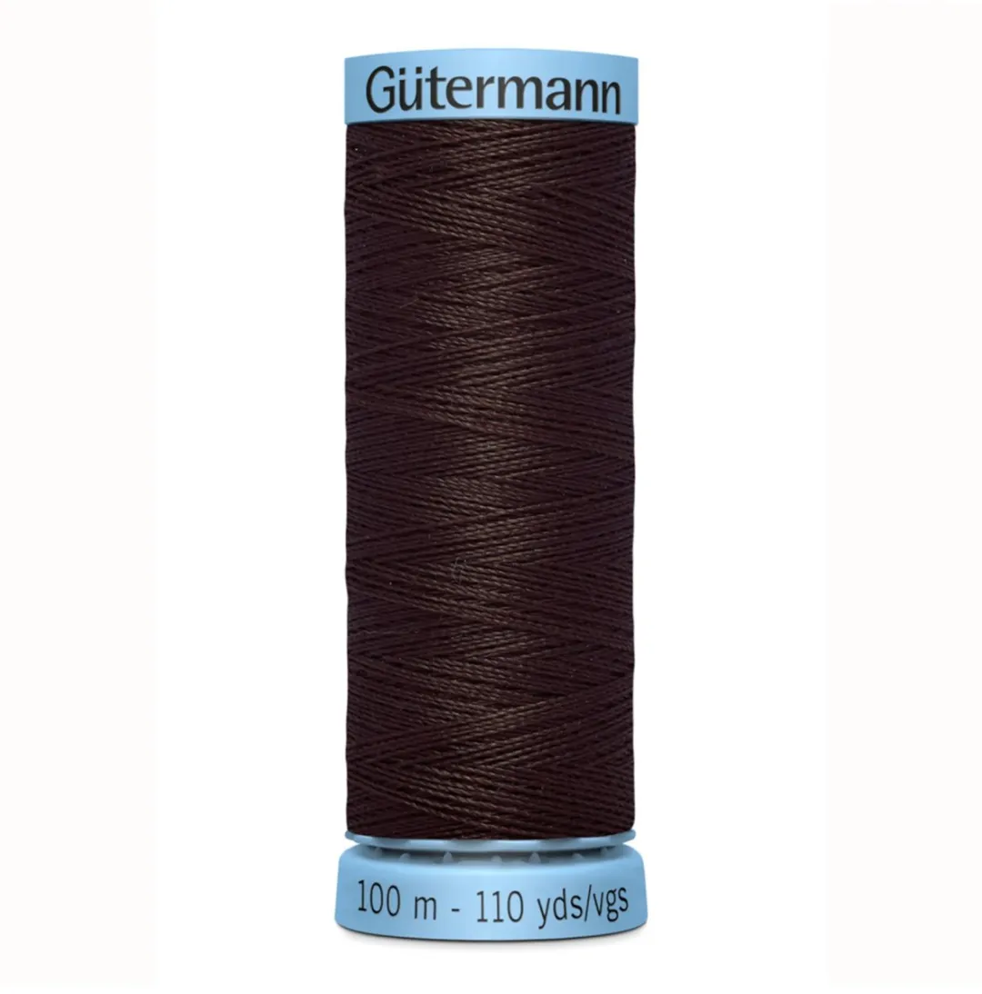 Gutermann Zijde Garen 100m - Zwart/Grijs/Wit