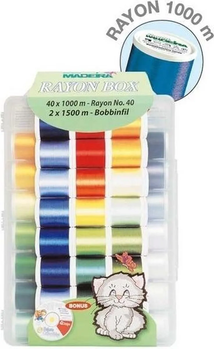 Madeira Softbox Rayon nr.40 40x1000m - 40 Kleuren