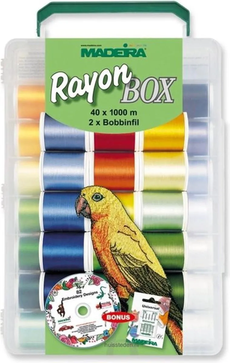 Madeira Softbox Rayon nr.40 40x1000m - 40 Kleuren