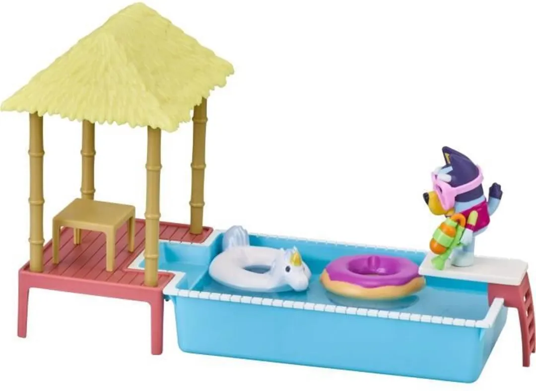 Moose Toys Bluey Zwembad Speelset - Blauw