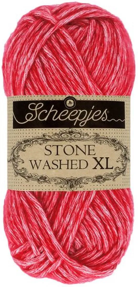 Scheepjes Stone Washed XL Rood Wol 50g