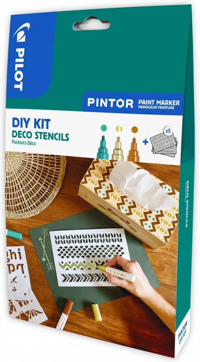 Pilot Pintor DIY Stencils Deco Kit