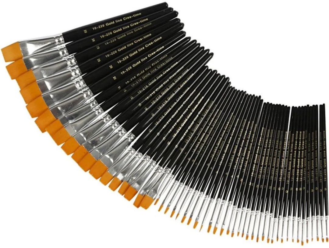 Creativ Company Gold Line Acrylpenselen Set 30 Stuks